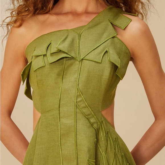 Farm Rio Green Palm Tree Maxi Dress—Brand New with tags. - Picture 2 of 6